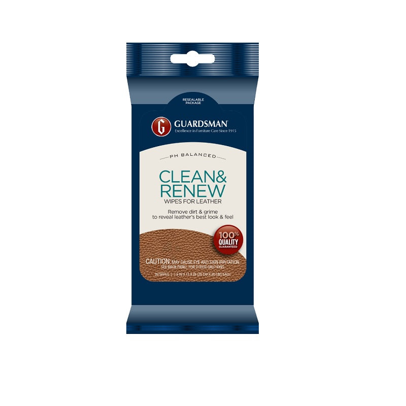 Guardsman Leather Clean and Renew Wipes for Leather-image-1